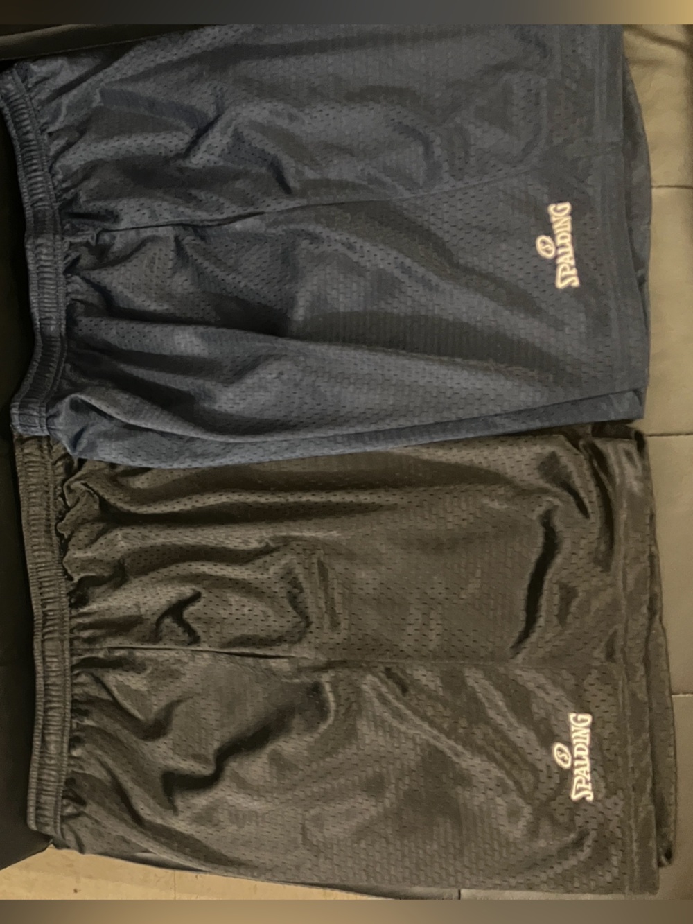 2 Pair Spalding Athletic Shorts Men's Large